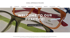 Desktop Screenshot of coolspringseyecare.net